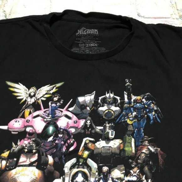 Blizzard Overwatch Team Jinx Mens Tee - Picture 5 of 5